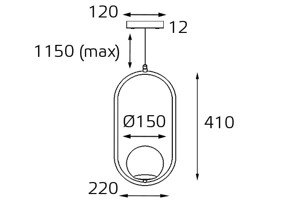 Подвесной светильник Italline Bolla SP 6239 brass в Санкт-Петербурге