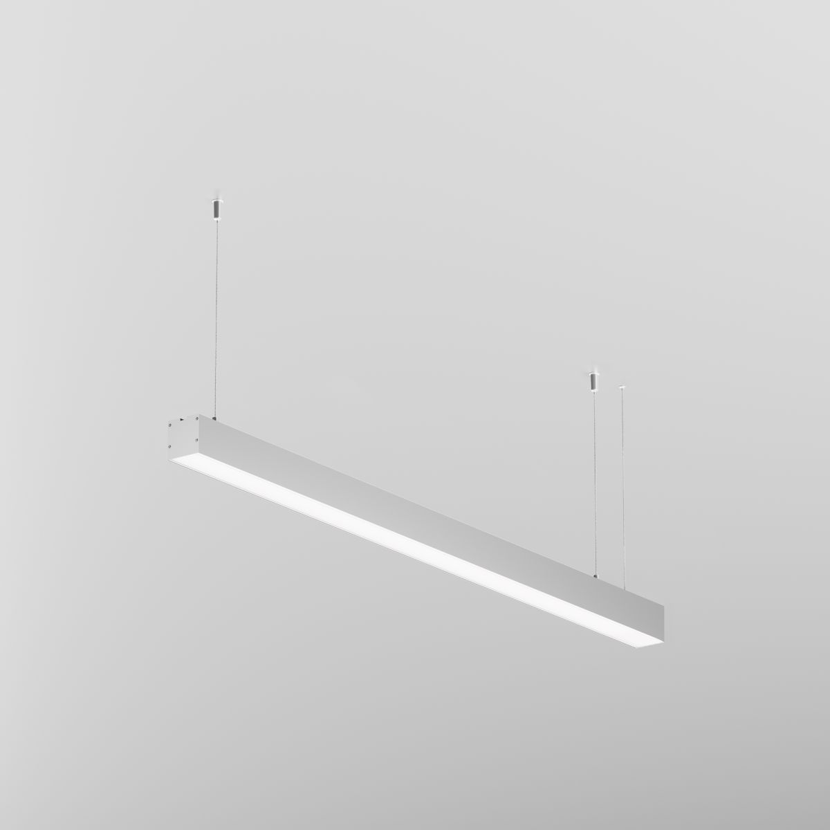 Линейный подвесной светильник Maytoni Technical 3000K 50x50 (Серебро, 1 м) LL312019 в #REGION_NAME_DECLINE_PP#
