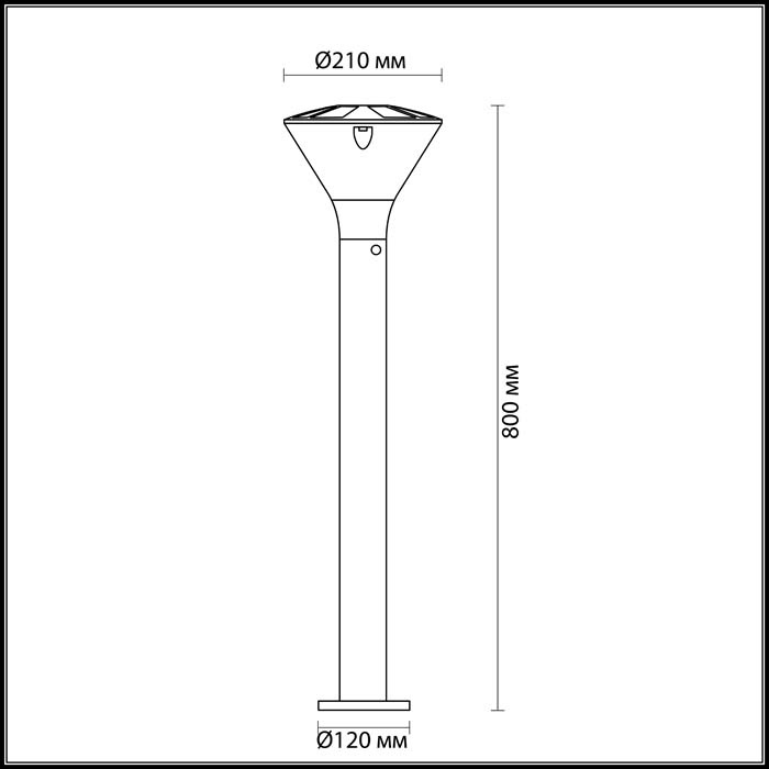 Уличный светильник Odeon Light Lenar 4046/1F в Санкт-Петербурге