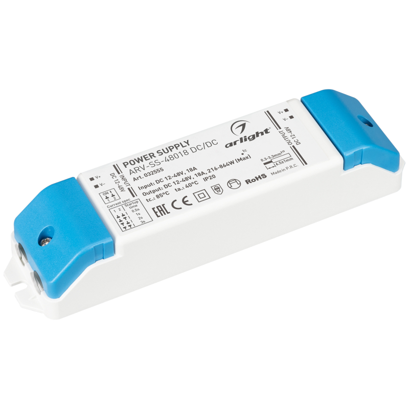 Блок питания Arlight ARV-SS-48018 DC/DC (12-48V, 18A, PWM smooth start) 032555 в Санкт-Петербурге