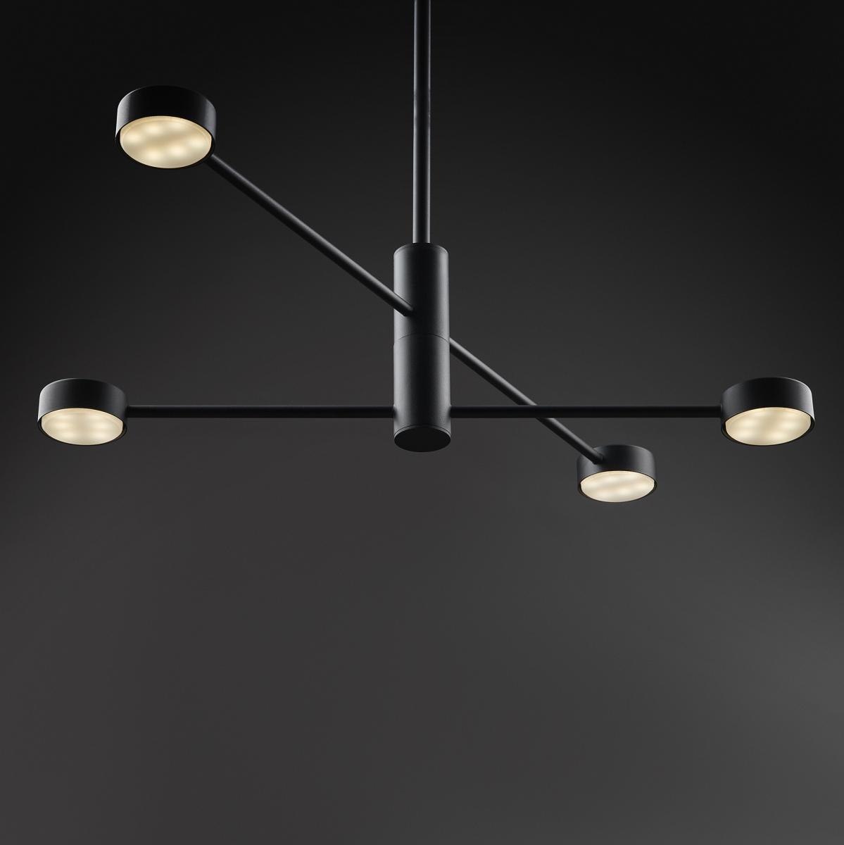 Люстра на штанге Freya Tactic FR5363CL-04B в Санкт-Петербурге