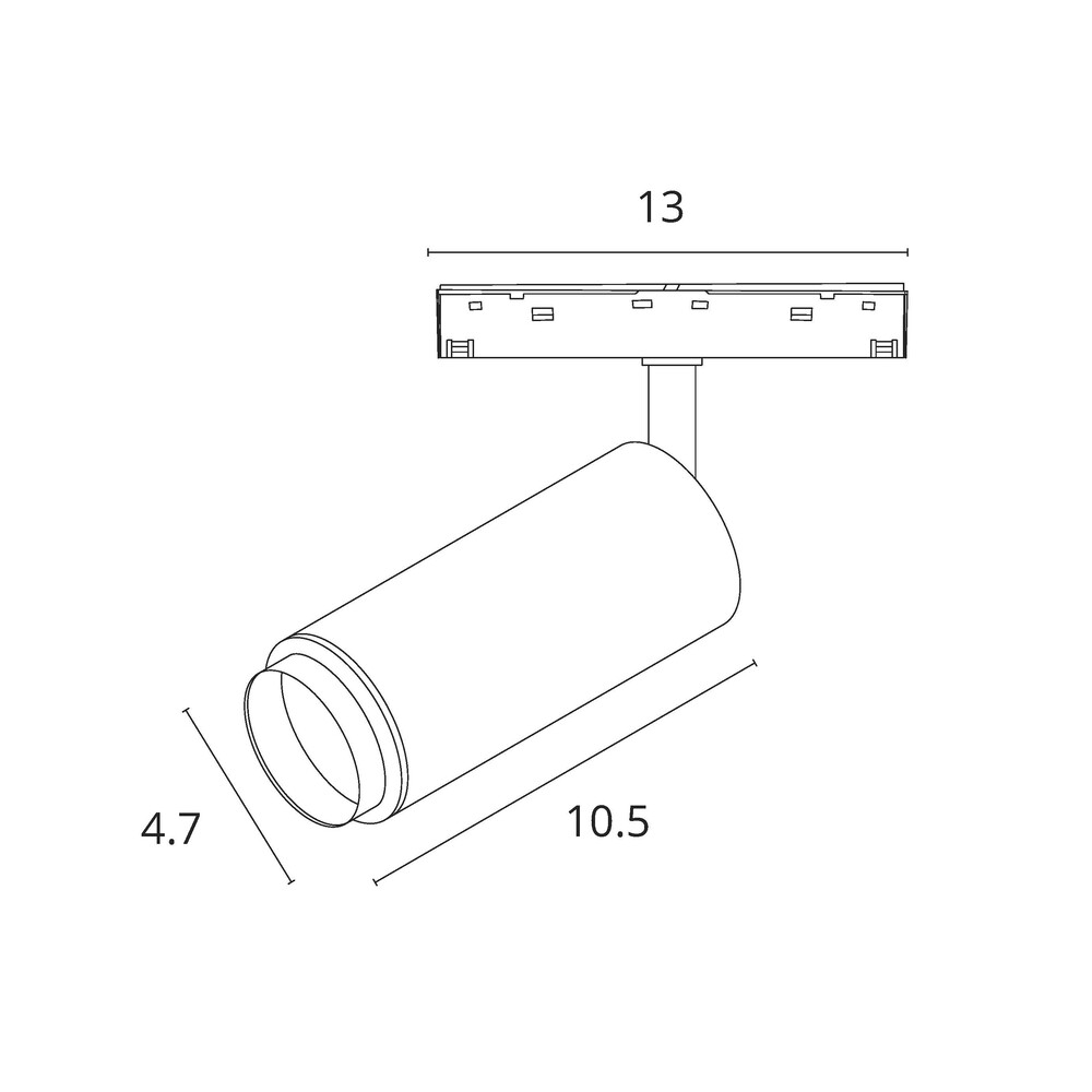 Трековый магнитный светильник Arte Lamp Optima A7295PL-1WH в Санкт-Петербурге