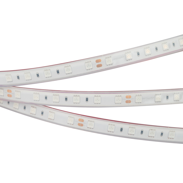 Светодиодная влагозащищенная лента Arlight 14,4W/m 60LED/m 5060SMD зеленый 5M 014016(1) в Санкт-Петербурге
