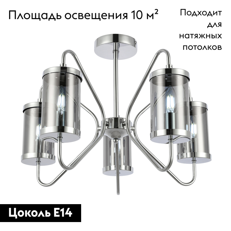 Потолочная люстра EVOLUCE VALIERI SLE102302-05 в Санкт-Петербурге