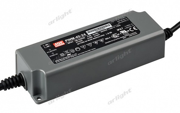 Блок питания Arlight PWM-40-24 (24V, 1.67A, 40W, 0-10V, PFC) 021004 в Санкт-Петербурге