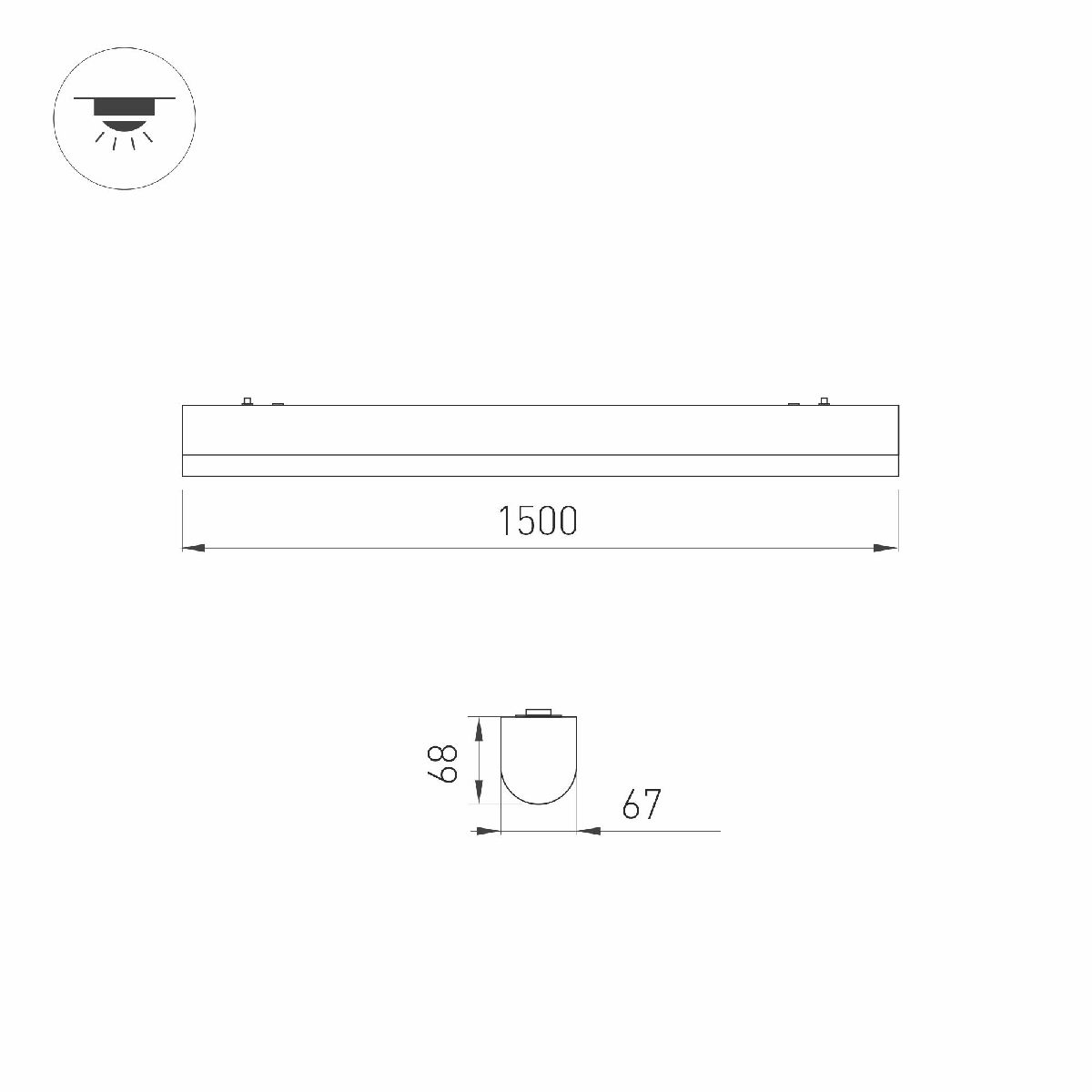 Линейный подвесной светильник Arlight ALT-LARGO-1500-40W Warm3000 047718 в Санкт-Петербурге