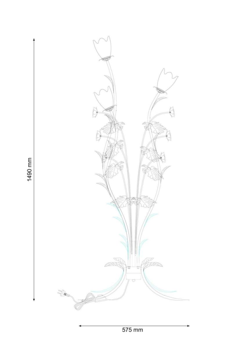 Торшер Lucia Tucci Fiori Di Rose F1760.3 в Санкт-Петербурге