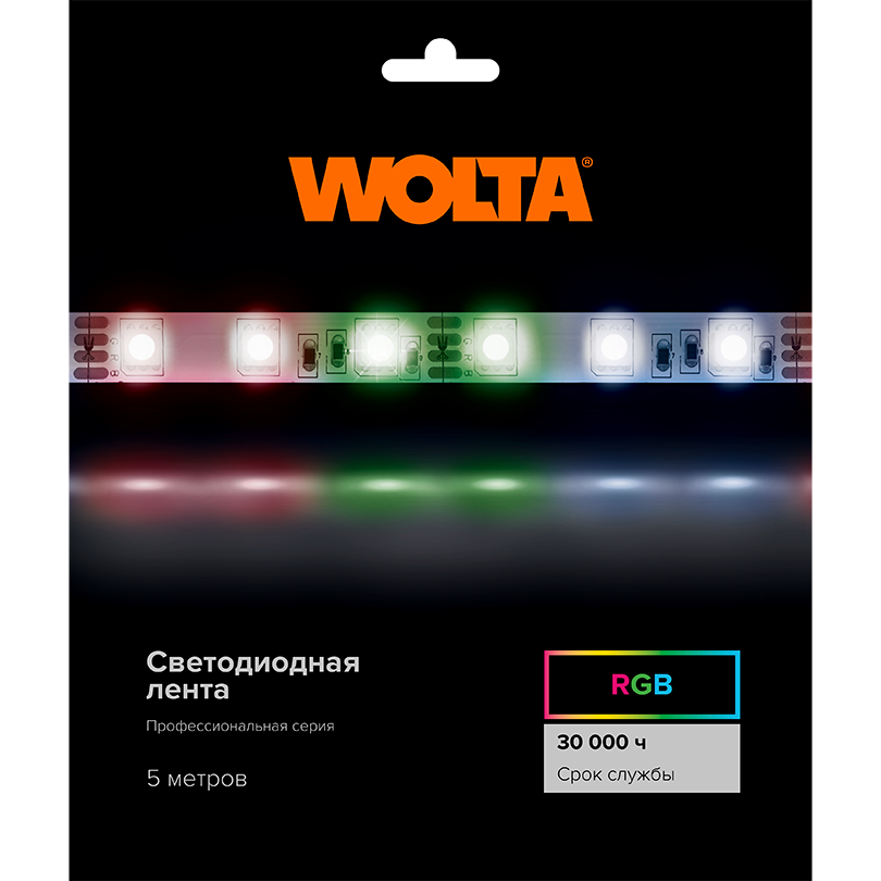 Светодиодная лента Wolta WLS5050-14,4W/RGB/24H60-01 в Санкт-Петербурге