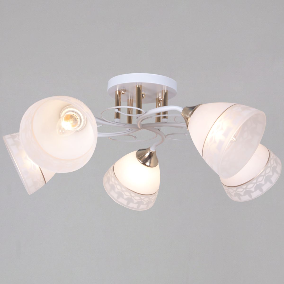 Потолочная люстра Reluce 11460-0.3-05 WH+FG в Санкт-Петербурге