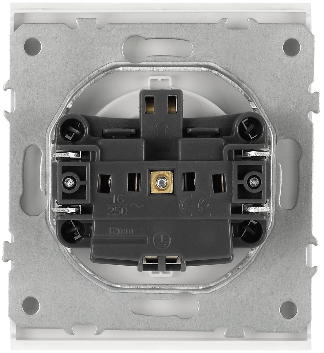 Розетка Эра Arktik 16-2102-08 с заземлением 2P+E Schuko со шторками 16А-250В белый матовый Б0070431 в Санкт-Петербурге
