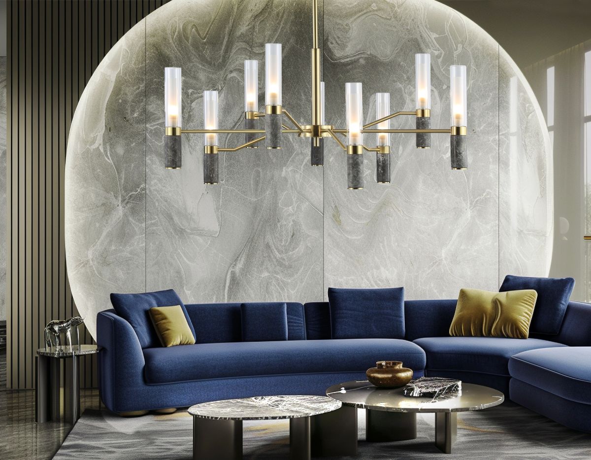 Люстра на штанге Ambrella Light High Light Ceramo Modern LH53355 в Санкт-Петербурге