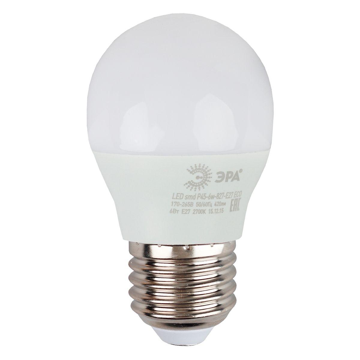 Лампа светодиодная Эра E27 8W 2700K LED P45-8W-827-E27 R Б0053028 в #REGION_NAME_DECLINE_PP#