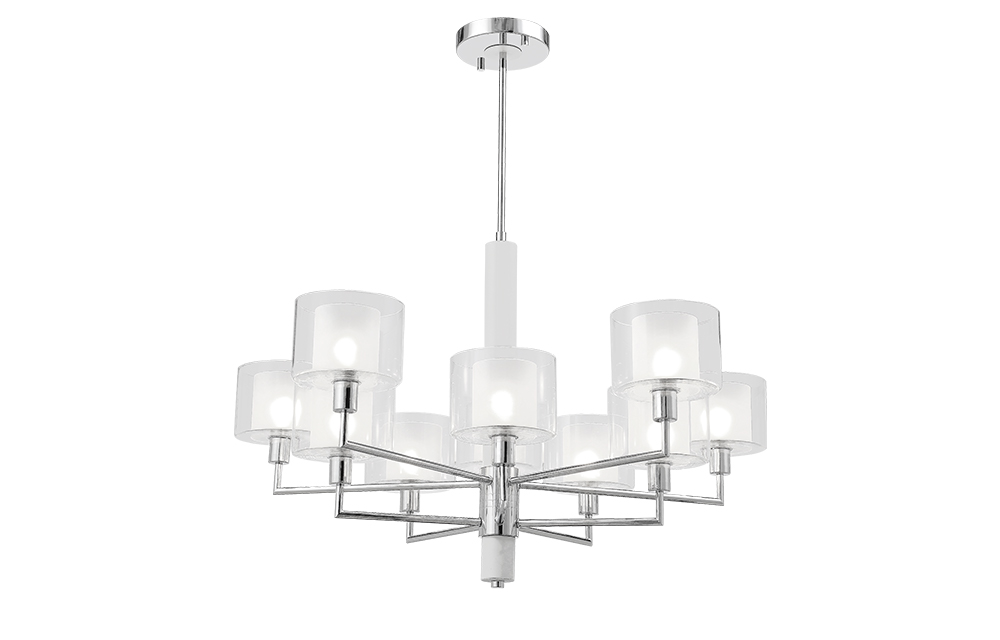 Люстра на штанге Crystal Lux MAESTRO SP-PL5+5 CHROME в Санкт-Петербурге