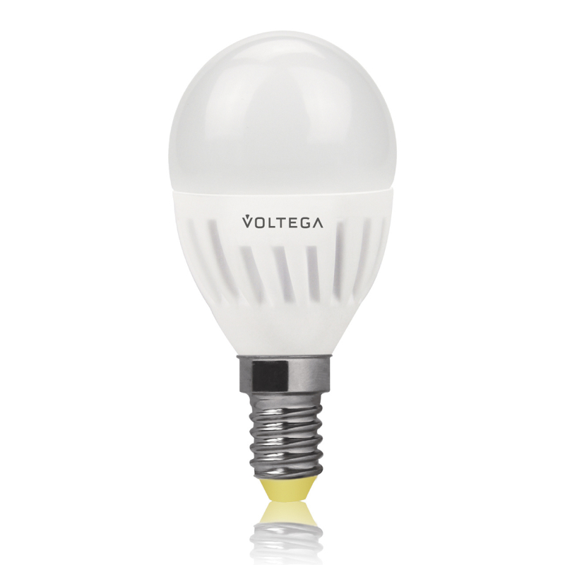 Лампа светодиодная Voltega E14 6.5W 2800К шар матовый VG1-G2E14warm6W 4694 в Санкт-Петербурге