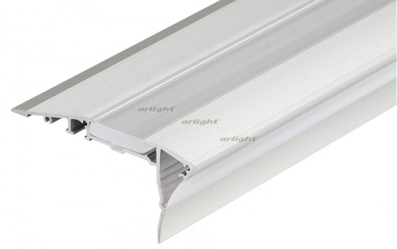 Профиль с экраном Arlight ALU-STAIR-D-2000 ANOD+FROST 015478 в Санкт-Петербурге