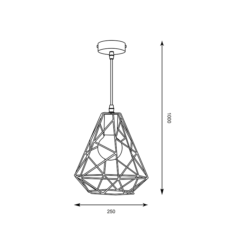 Подвесной светильник Zumaline ROD HP1463-BL в Санкт-Петербурге