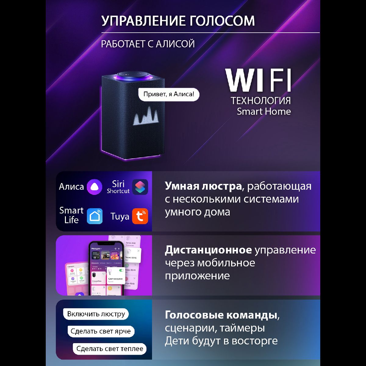 Потолочная люстра Natali Kovaltseva Home LED SMART 84000 в Санкт-Петербурге