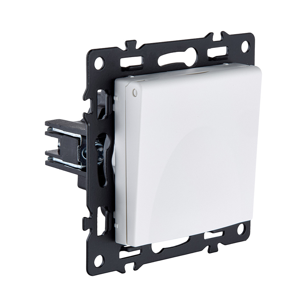 Розетка штепсельная SCHUKO 16A/250 В с крышкой, белый Kollinger Asthetik AS-015WH в #REGION_NAME_DECLINE_PP#