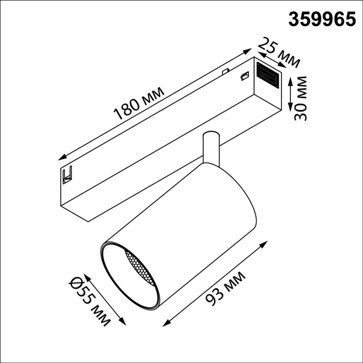 Трековый светильник Novotech Port Vector 359965 в #REGION_NAME_DECLINE_PP#