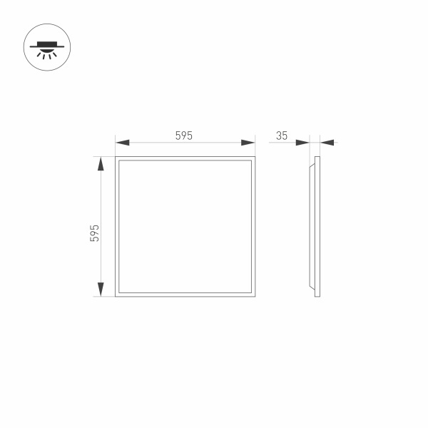 Встраиваемый светодиодный светильник Arlight DL-Titan-S600x600-40W Day4000-Mix 032783 в Санкт-Петербурге