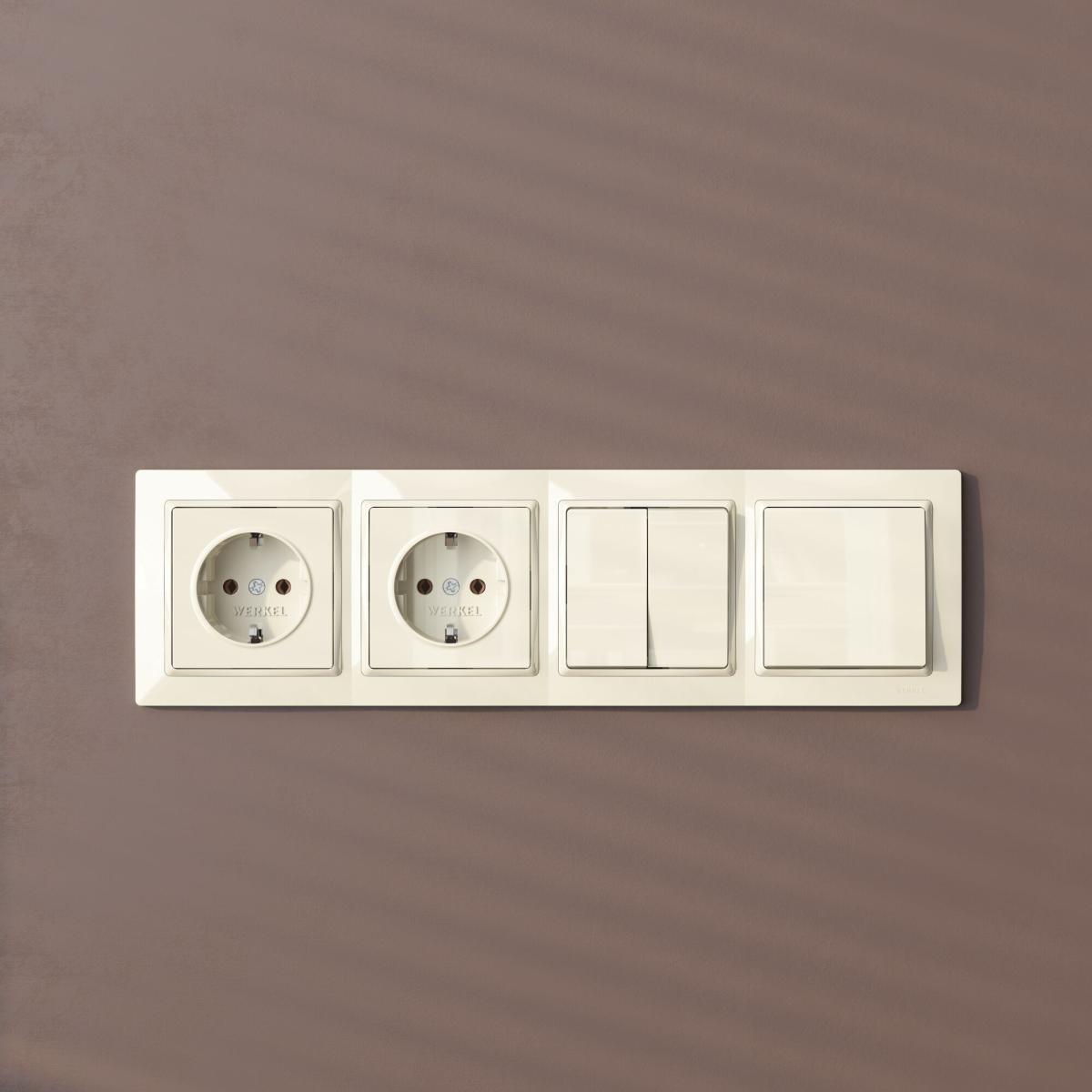 Рамка на 4 поста Werkel Snabb basic слоновая кость W0042003 4690389161438 в Санкт-Петербурге