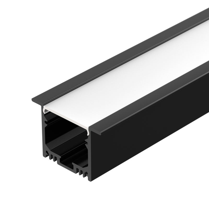Алюминиевый профиль Arlight SL-Linia49M-F-2000 Black 036513 УЦ в Санкт-Петербурге