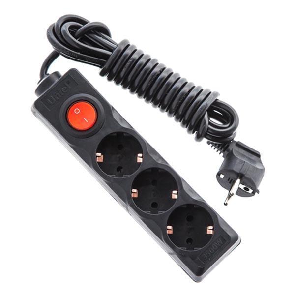 Удлинитель (UL-00003609) Uniel 2гн х 7м с/з Standard S-GCD3-7B Black в Санкт-Петербурге