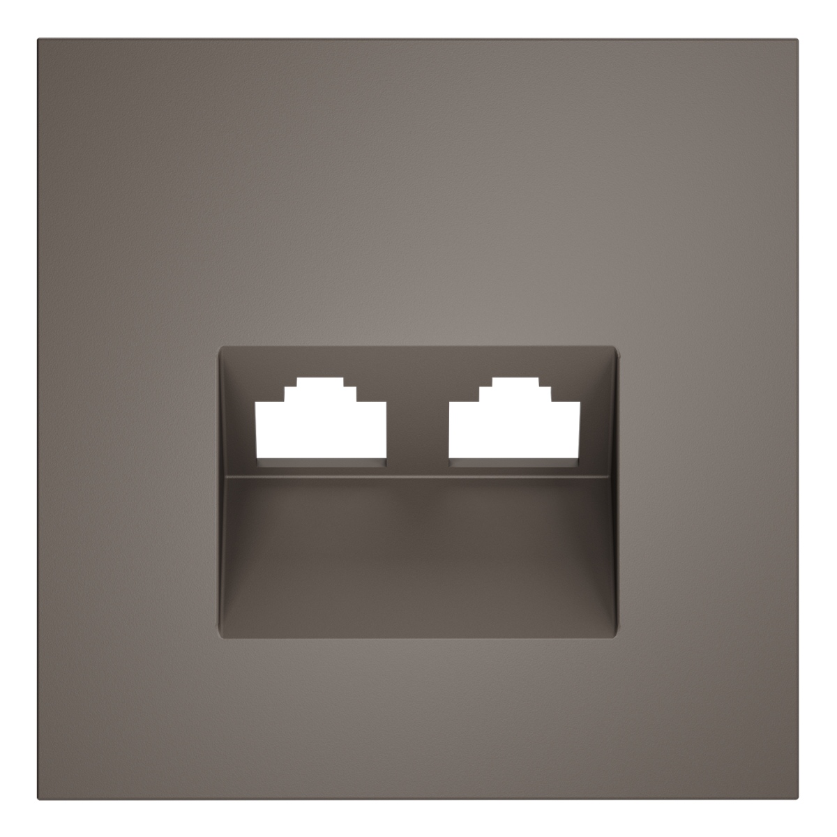 Накладка для розетки компьютерной двойной RJ45+RJ45 кат.6 Voltum S70 (капучино) VLS001414 в Санкт-Петербурге