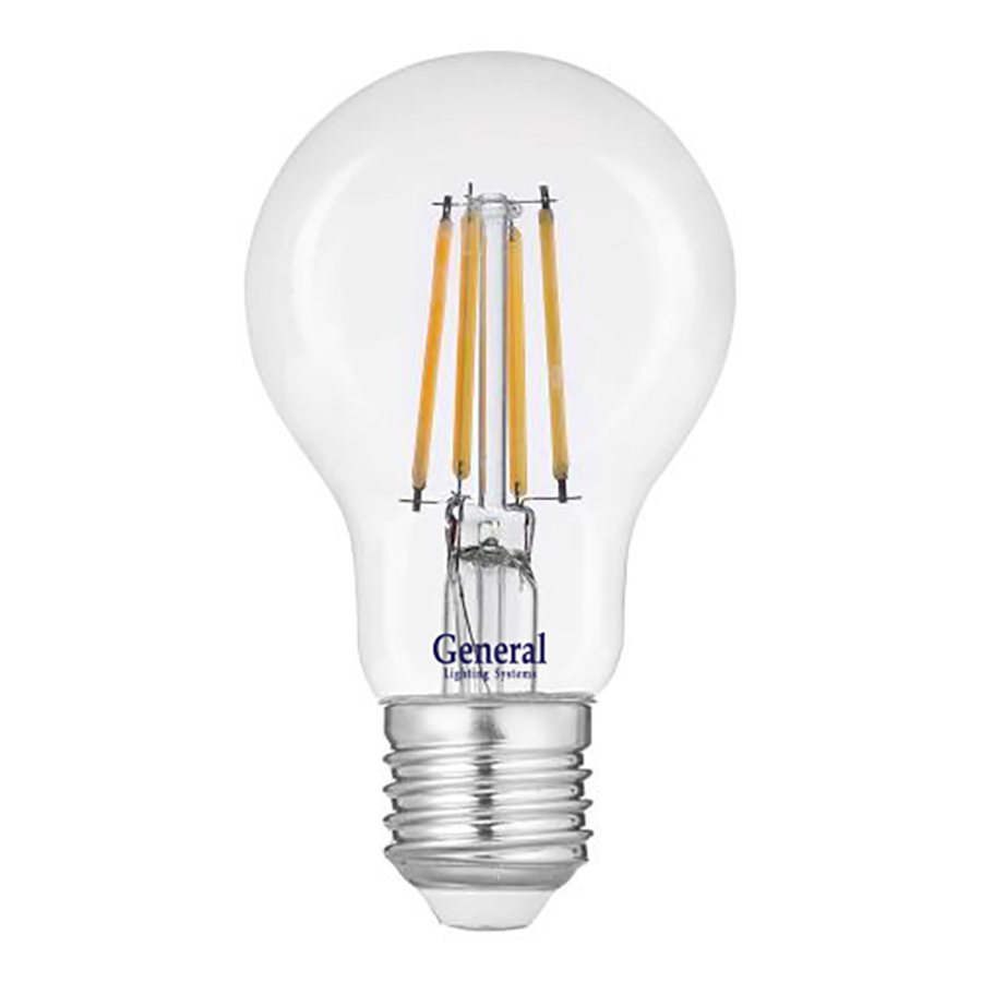 Филаментная светодиодная лампа General GLDEN-A60S-10-230-E27-4500 645800 в Санкт-Петербурге