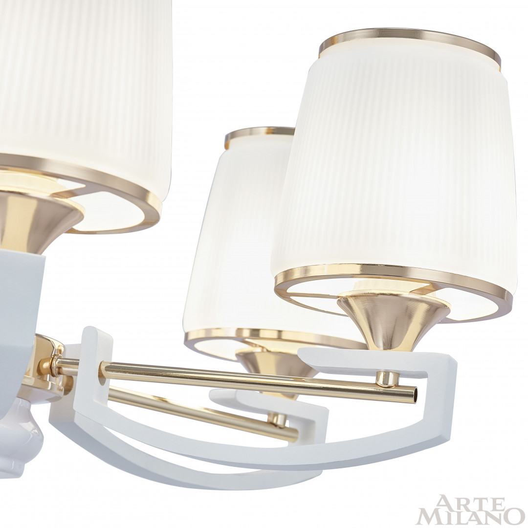 Подвесная люстра Arte Milano Florentia-2457 302457/5 Wh/Gd в Санкт-Петербурге