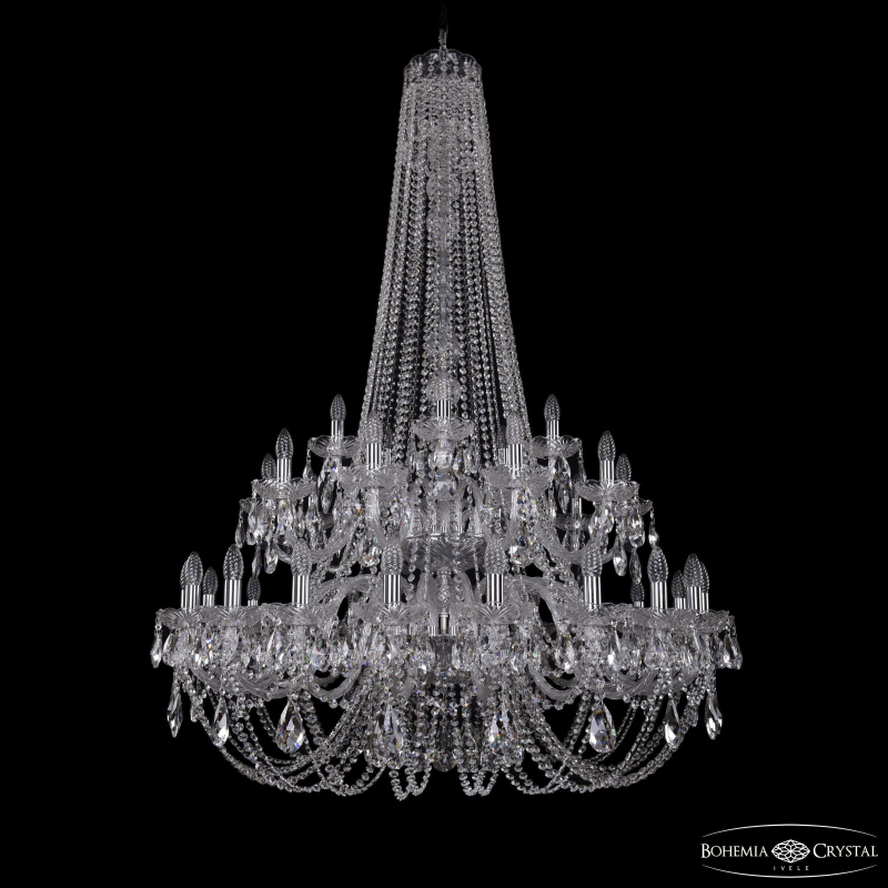 Подвесная люстра Bohemia Ivele Crystal 1406/20+10+5/400/h-160/2d Ni в Санкт-Петербурге