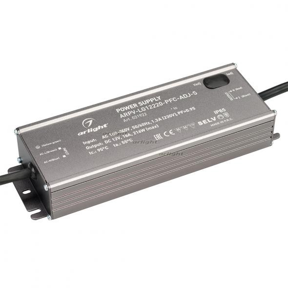 Блок питания Arlight ARPV-LG12220-PFC-ADJ-S (12V, 18.0A, 216W) 021922 в Санкт-Петербурге