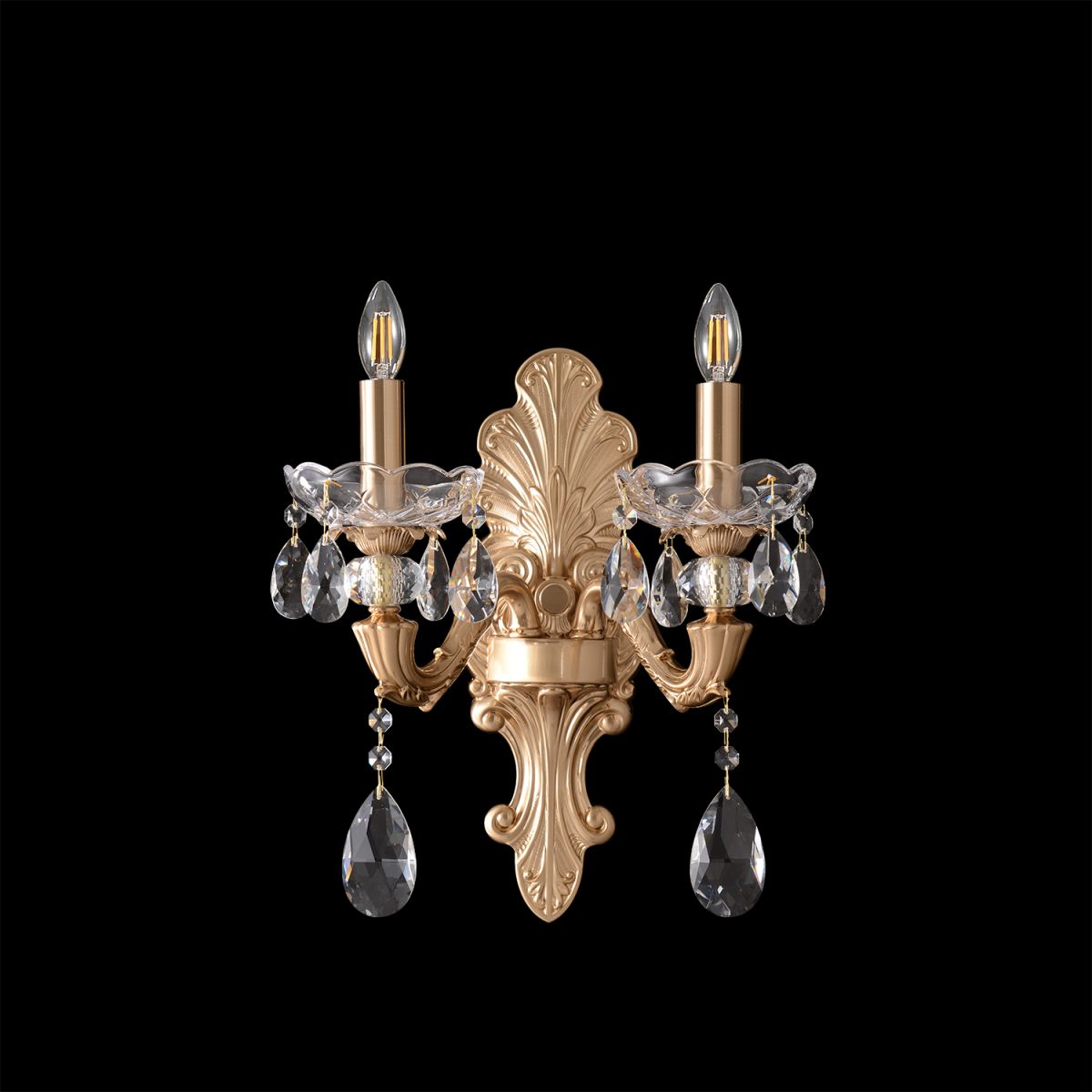 Бра Crystal Lux ELIZABETH AP2 BRASS в Санкт-Петербурге