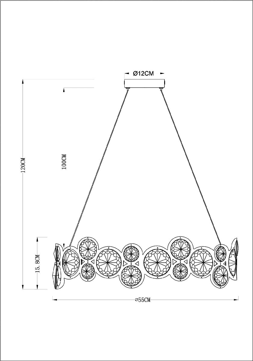 Подвесная люстра Arte Lamp Sarah A1062SP-6CC в Санкт-Петербурге