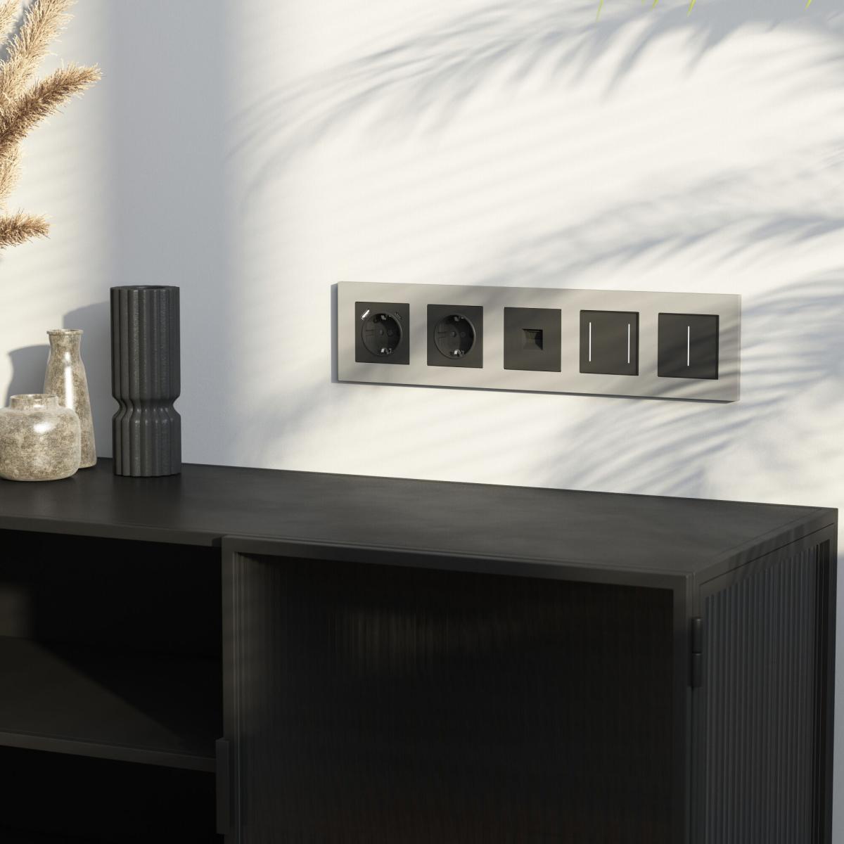 Рамка на 5 постов Werkel Slab (дымчатый софт) W0052917 4690389218477 a071630 в Санкт-Петербурге