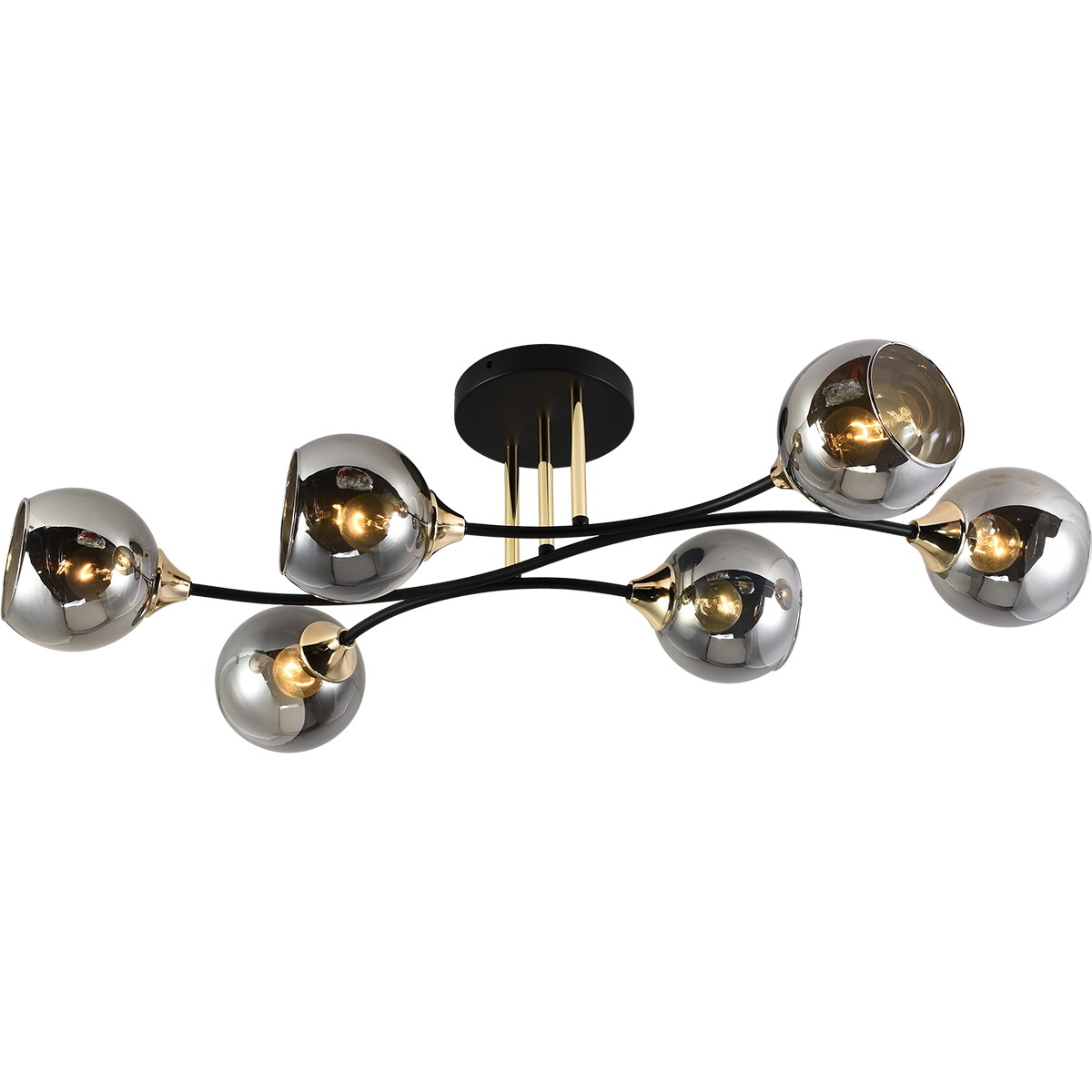 Люстра на штанге Reluce 11353-0.3-06A BK+FGD в #REGION_NAME_DECLINE_PP#