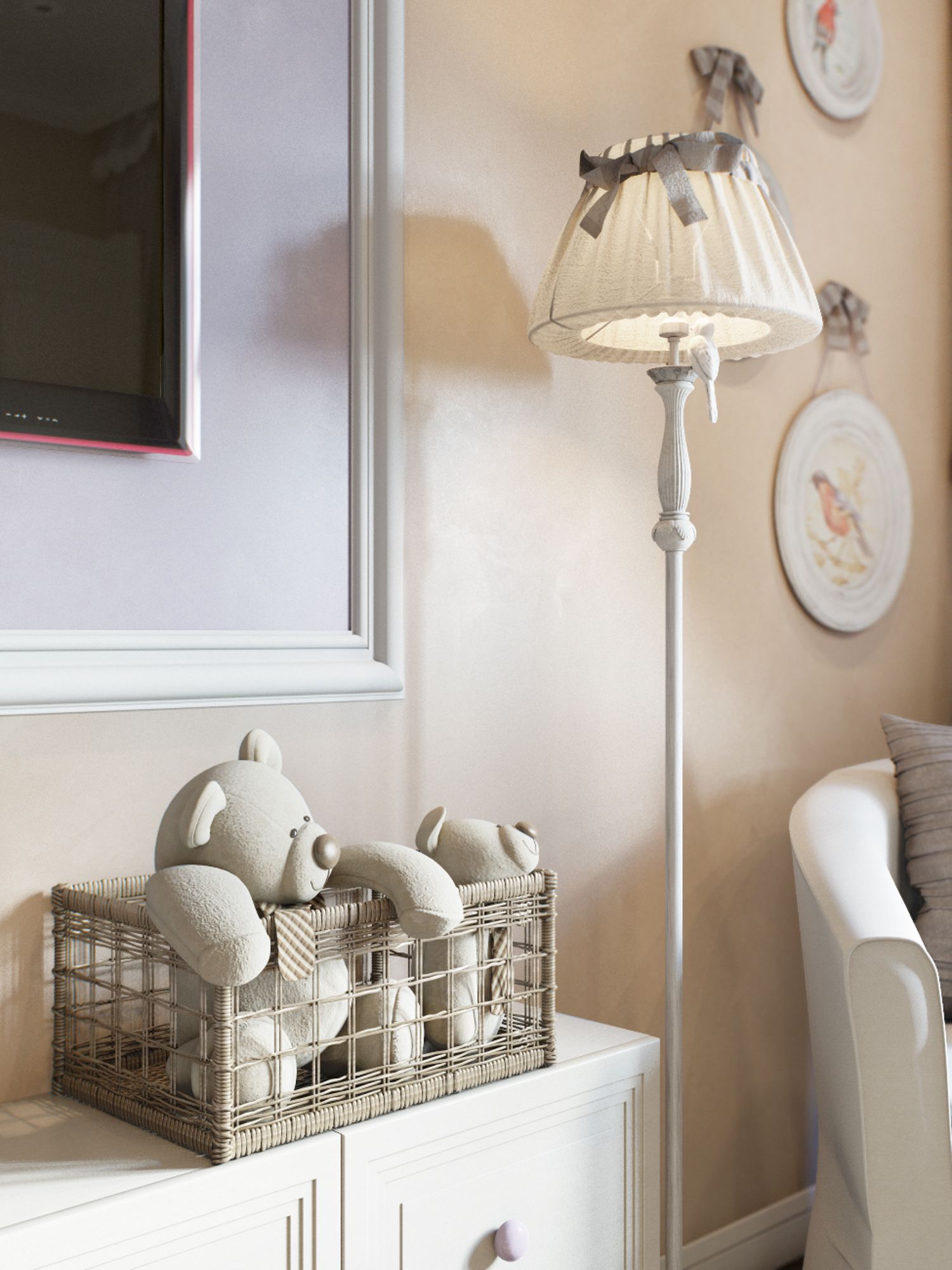 Торшер Maytoni Bird ARM013-22-W в #REGION_NAME_DECLINE_PP#