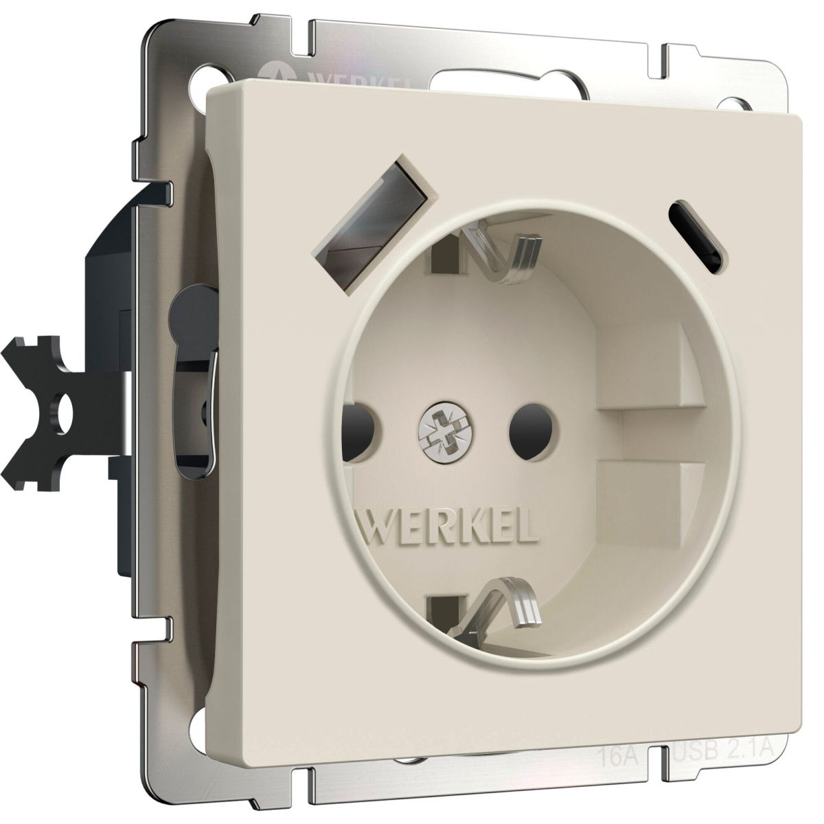 Розетка с/з со шторками и USB тип A+C Werkel W1171762 4690389213274 a069611 в Санкт-Петербурге