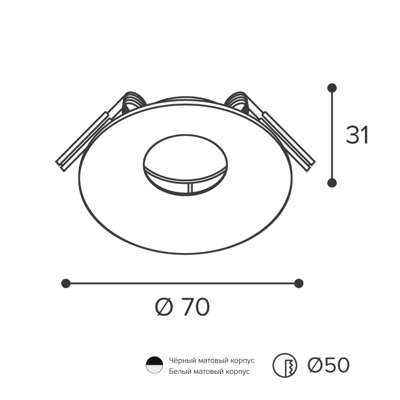 Встраиваемый светильник под лампу MR11 WOLTA Acento WDL-MR11/04W-R в Санкт-Петербурге