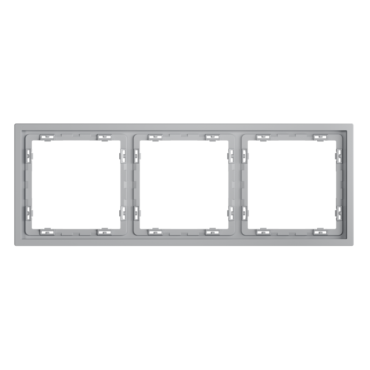 Рамка пластиковая Voltum S70 на 3 поста, (серый) VLS100316 в #REGION_NAME_DECLINE_PP#