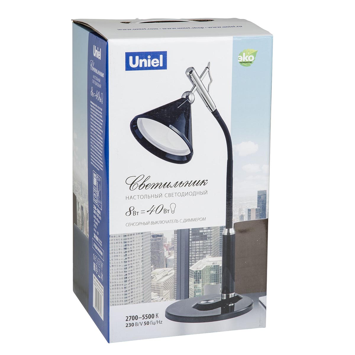 Настольная лампа Uniel TLD-569 Black/Led/400Lm/2700-5500K/Dimmer UL-00007437 в Санкт-Петербурге