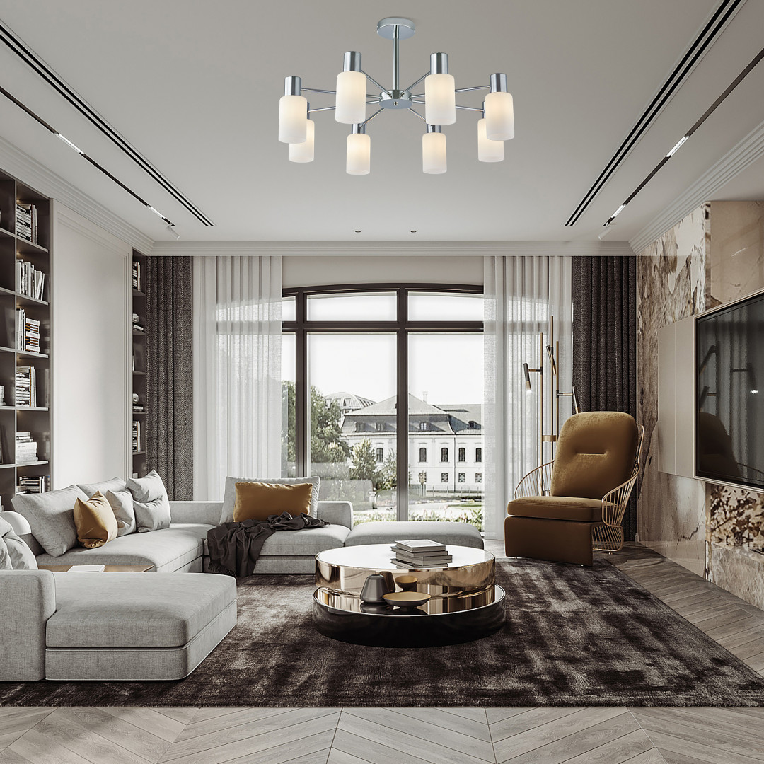 Потолочная люстра Arte Milano Napoli 335354/8 CR в #REGION_NAME_DECLINE_PP#