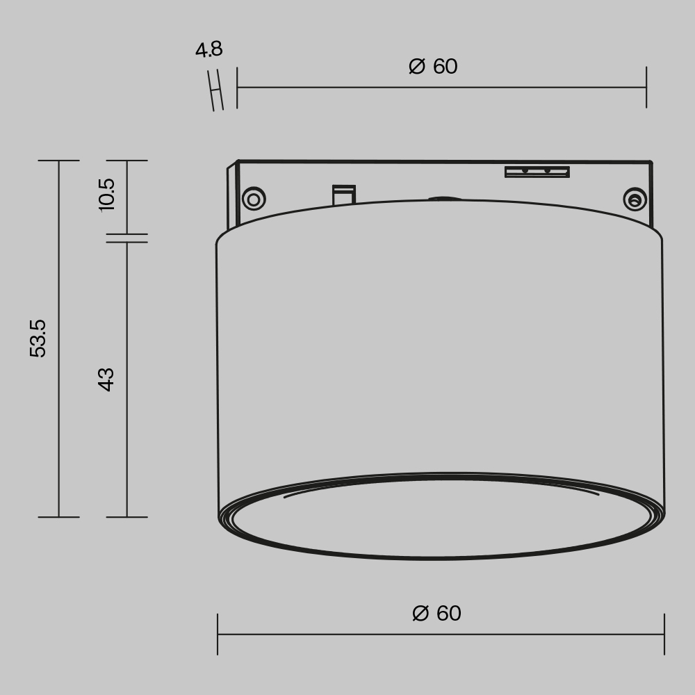 Трековый магнитный светильник Maytoni Alfa S TR188-1-5W4K-M-BW в Санкт-Петербурге