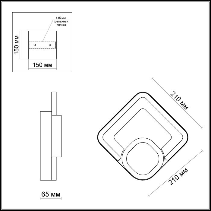 Бра Odeon Light Leo 4023/24WL в Санкт-Петербурге