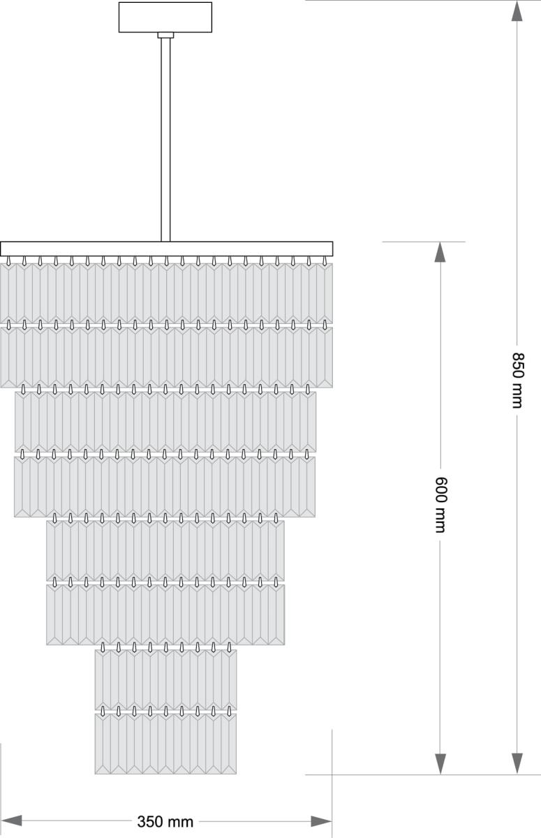 Люстра на штанге Kutek Ellini ELL-ZW-10(BN)350/II в #REGION_NAME_DECLINE_PP#