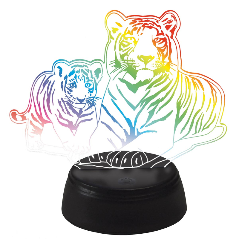 Настольная лампа Uniel ULI-M508 RGB/3AA TIGER FAMILY/BLACK UL-00008403 в Санкт-Петербурге