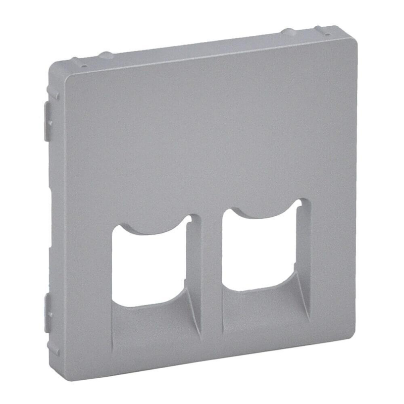 Лицевая панель Legrand Valena Life розетки телефонной RJ-11/Ethernet RJ-45 алюминий 755422 в Санкт-Петербурге