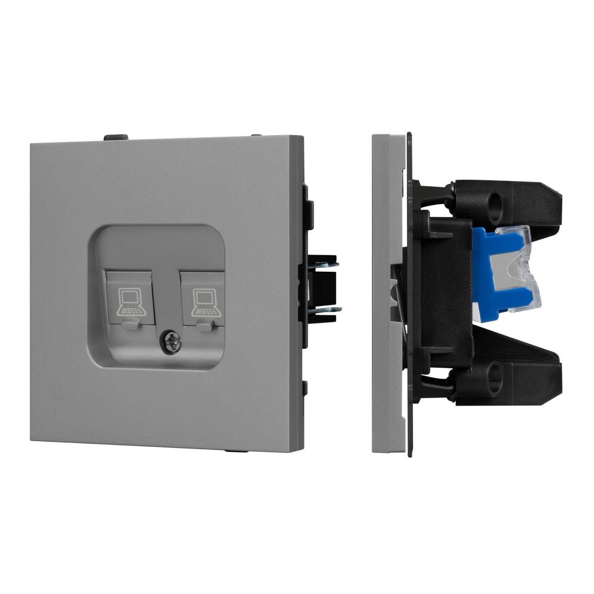 Механизм компьютерной розетки двойной Arlight SCT-TENDO-MPC2-PL-GR (RJ-45, CAT6) 054102 в Санкт-Петербурге