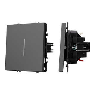 Выключатель звонковый 1 кл подсветка софт-тач серый базальт Arlight SWT-MKR1-SFPL-L-GR (250V, 10A) 061736(1) в #REGION_NAME_DECLINE_PP#