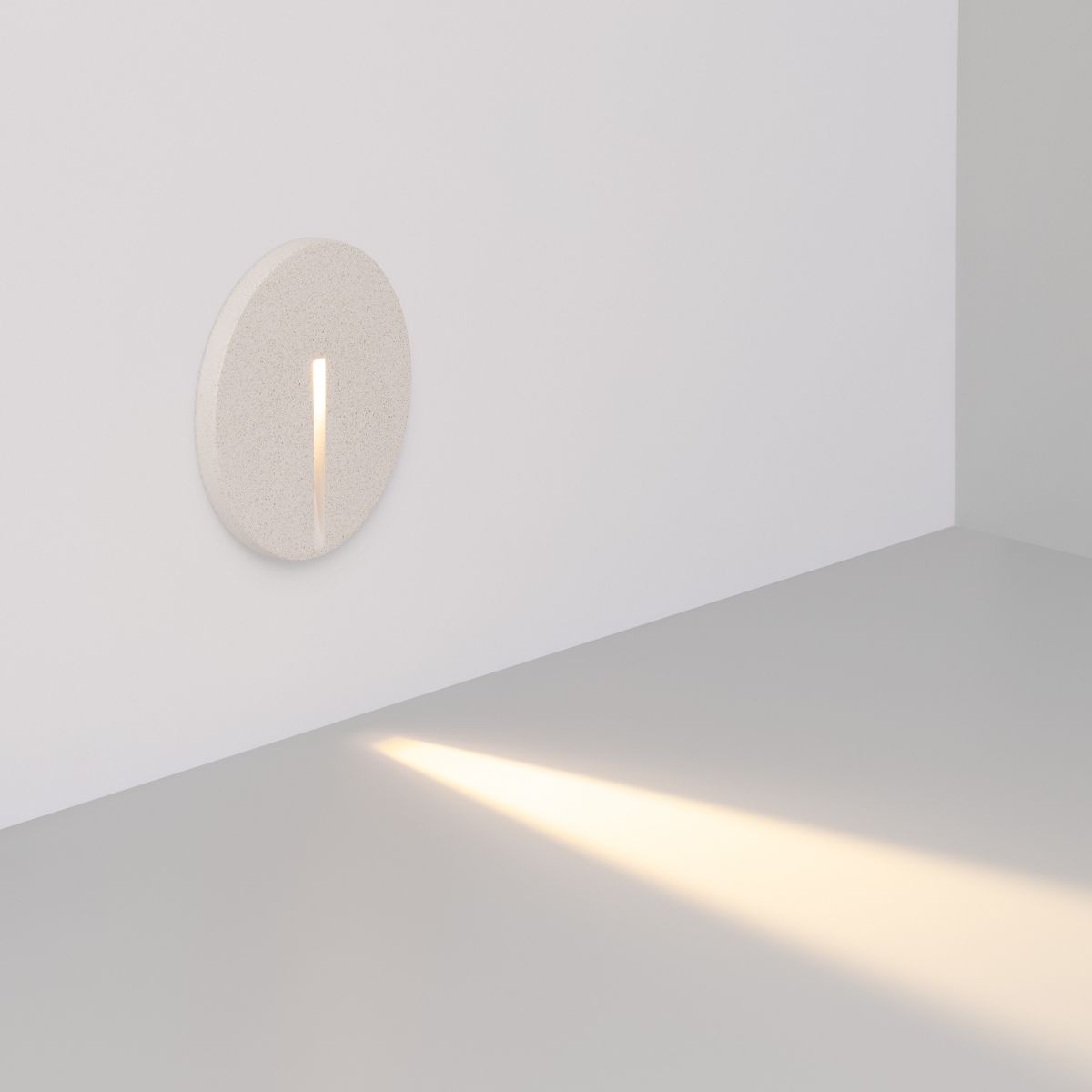 Светильник для ступеней Arlight LT-TIE-R120-3W Warm3000 (WH, 25x45 deg, 230V) (IP65 Бетон) 050874 в Санкт-Петербурге